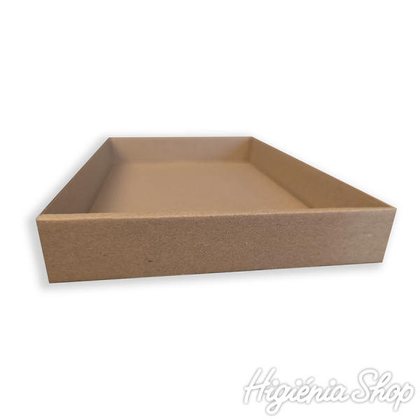 Street Food papírtálca barna - 26*16,5*3 cm 