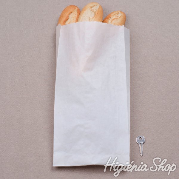 BontaBag 1,5 kg-os fehér hosszú sütőipari papírzacskó - 1000 db